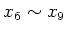 $x_6 \sim x_9$