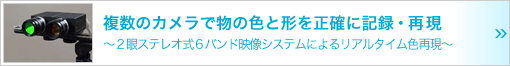 複数のカメラで物の色と形を正確に記録・再現