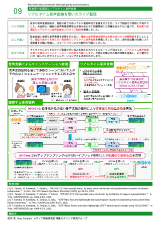 リアルタイム音声変換を用いたライブ配信