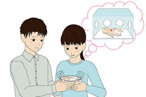 入院中の赤ちゃんと家族のつながりを支援します