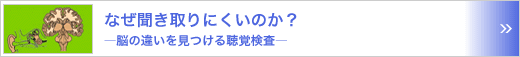 なぜ聞き取りにくいのか？　～脳の違いを見つける聴覚検査～