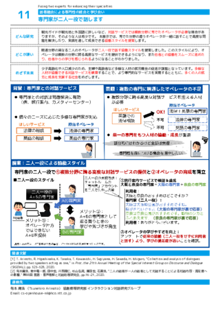 専門家が二人一役で話します