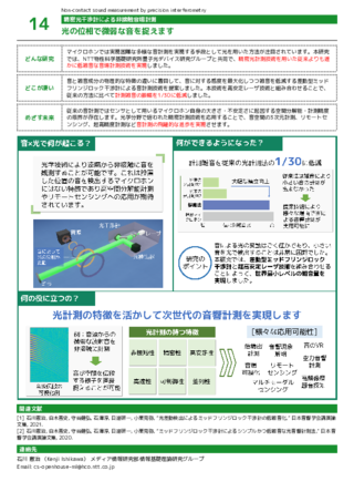 光の位相で微弱な音を捉えます