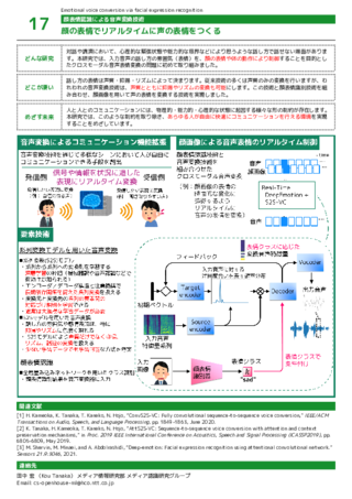 顔の表情でリアルタイムに声の表情をつくる