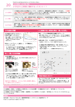 少子化が人口密度に関係するってホント！？