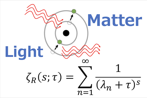 Zeta functions in the interaction of light and matter