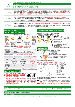 多様な魅力をもつ声を提供します